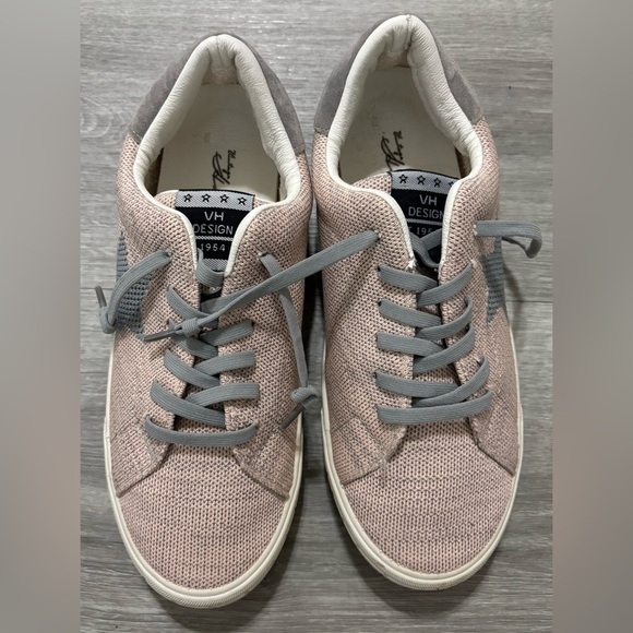 Vintage Havana Fly Pink Gray Star Sneakers Size 7.5 - Picture 1 of 5